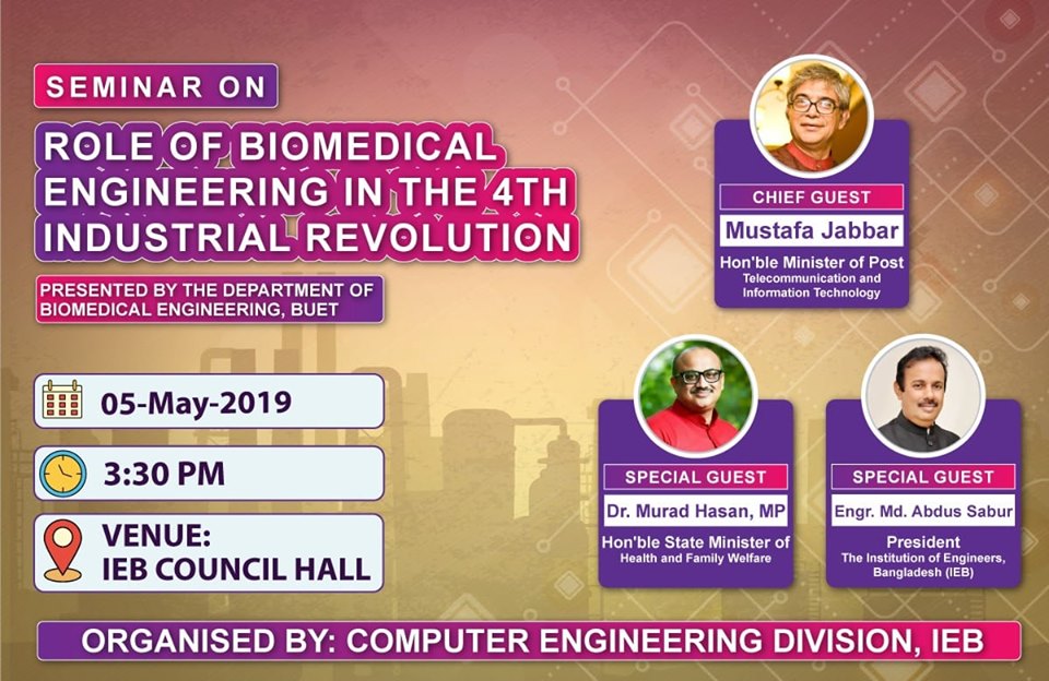 Role of Biomedical Engineering in the 4th Industrial Revolution