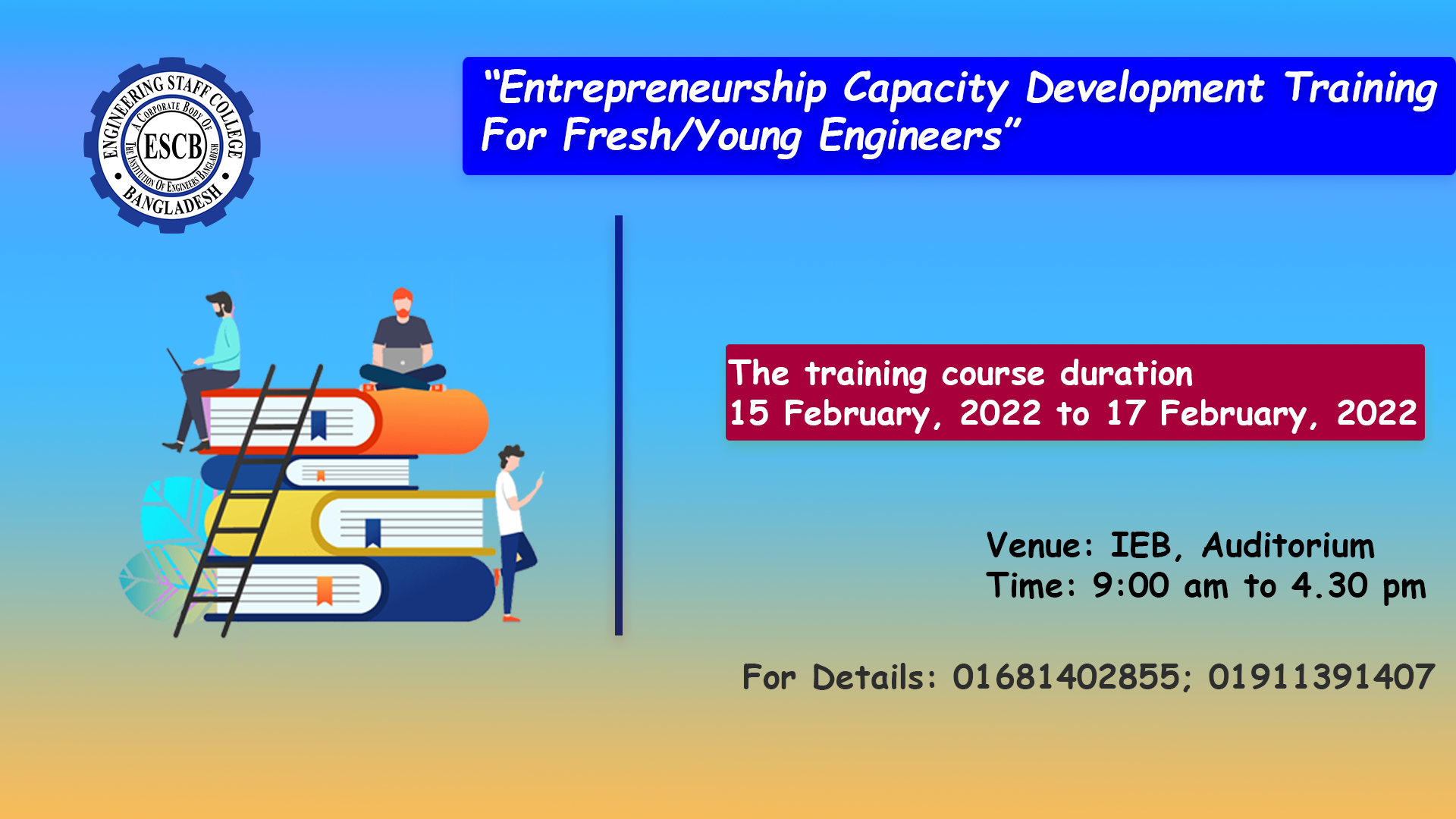 Entrepreneurship Capacity Development Training For Fresh/Young Engineers
