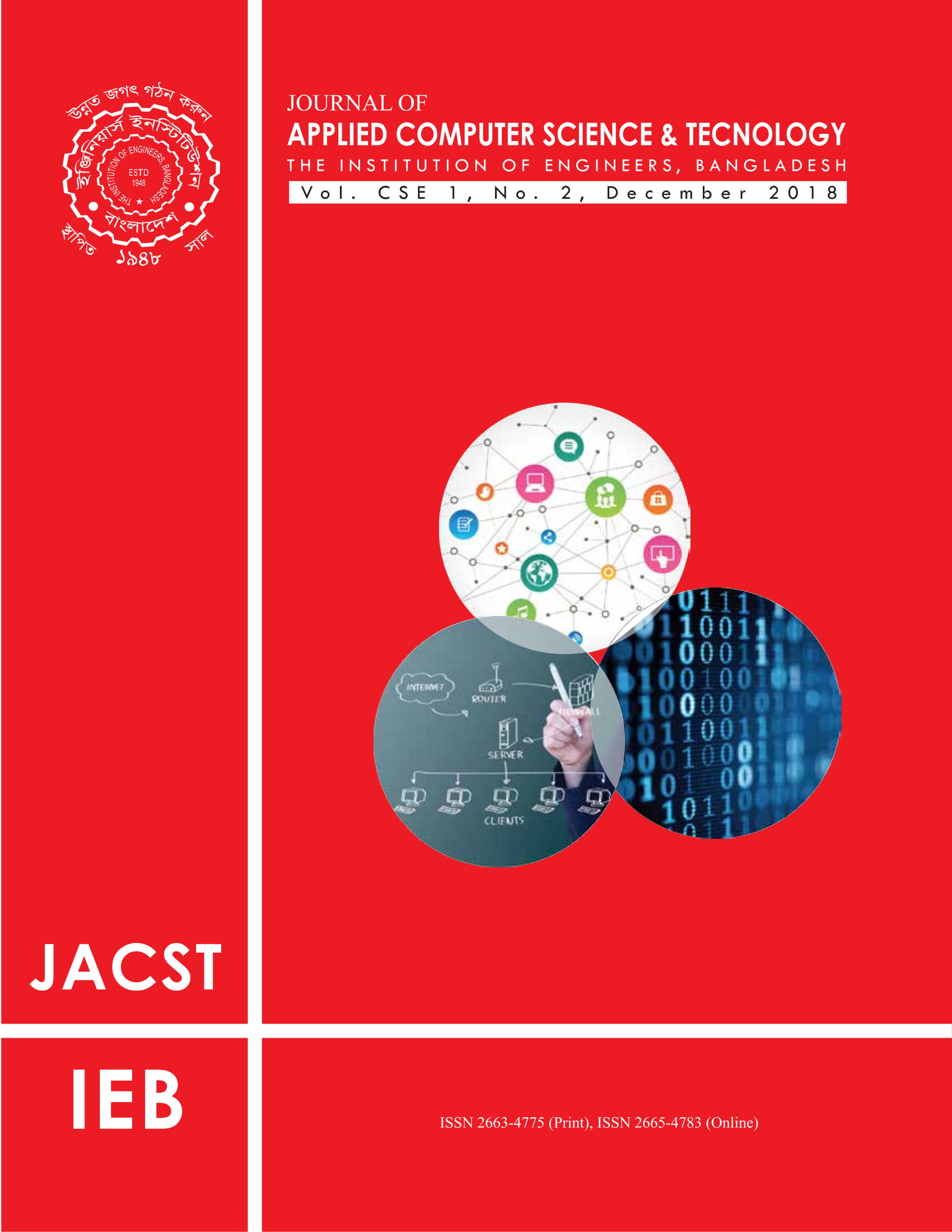 Journal of Applied Computer Science & Technology Vol 1, CSE 1, No. 2, December 2018