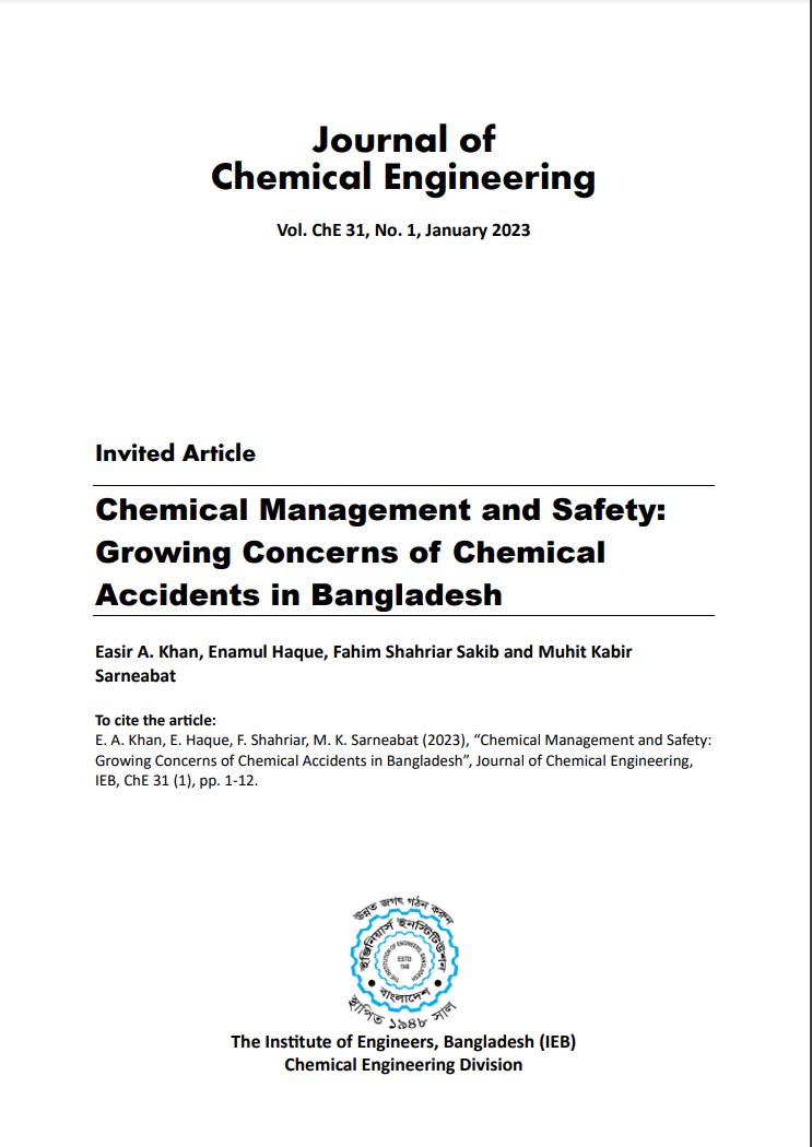 Chemical Management and Safety: Growing Concerns of Chemical Accidents in Bangladesh