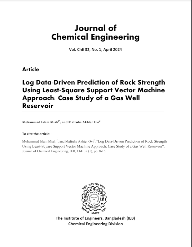 Log Data-Driven Prediction of Rock Strength Using Least-Square Support Vector Machine Approach: Case Study of a Gas Well Reservoir