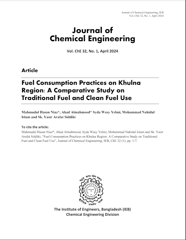 Fuel Consumption Practices on Khulna Region: A Comparative Study on Traditional Fuel and Clean Fuel Use