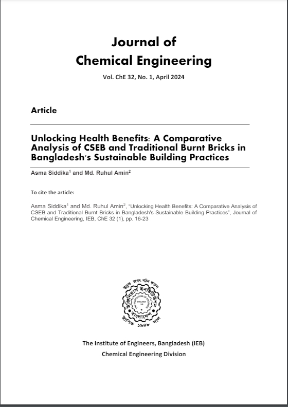 Unlocking Health Benefits: A Comparative Analysis of CSEB and Traditional Burnt Bricks in Bangladesh's Sustainable Building Practices