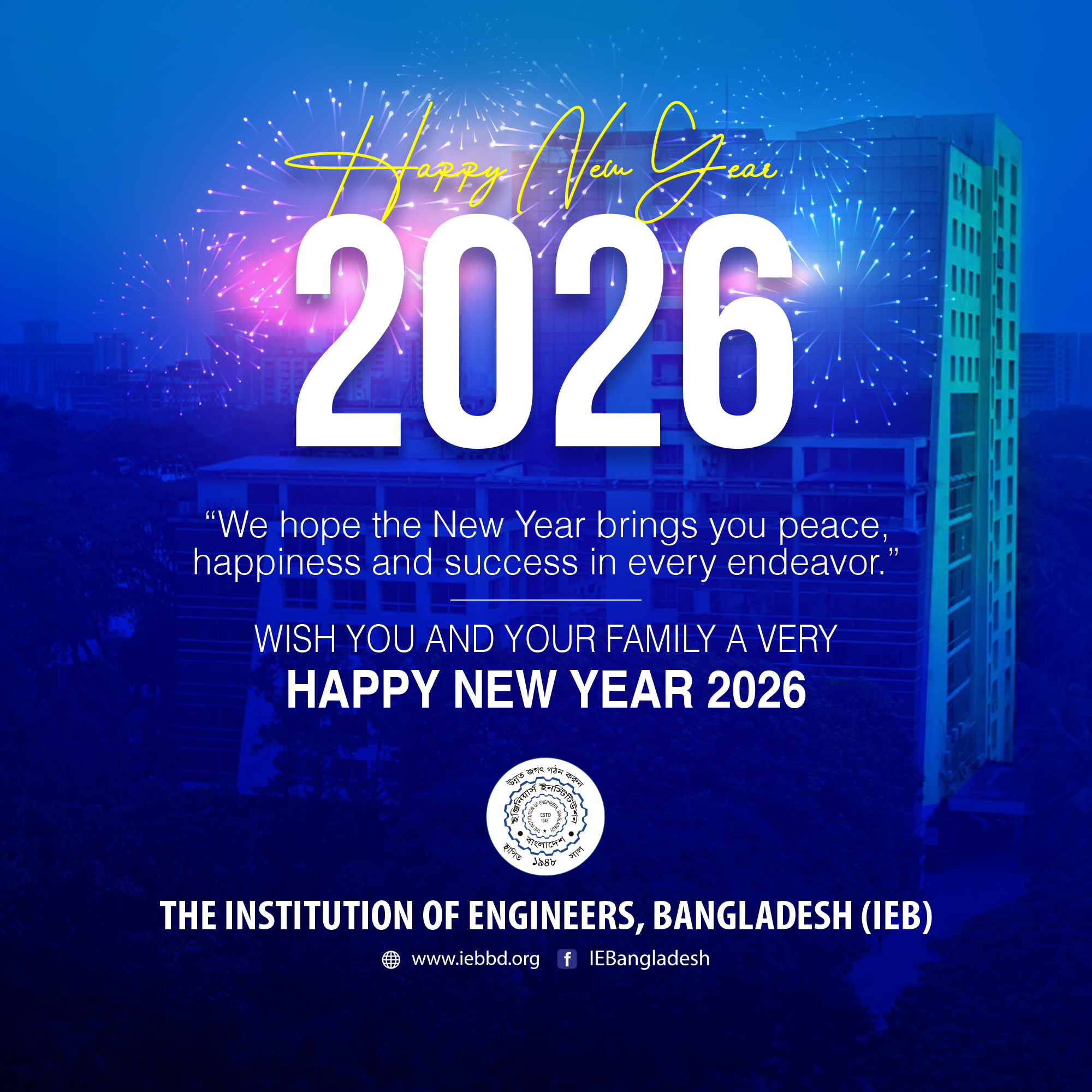 WISH YOU AND YOUR FAMILY A VERY HAPPY NEW YEAR 2026